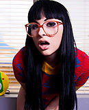 Nerdy horny cosby Gorgeous Bailey Jay posing as a nerdy